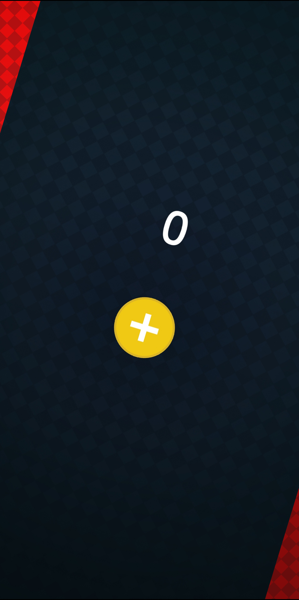 MillionTracker showing a fresh counter at zero with the gold increment button